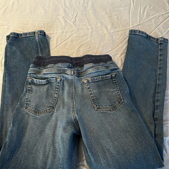 Denim Jogger Jeans with Knit Waistband - Picture 4 of 5